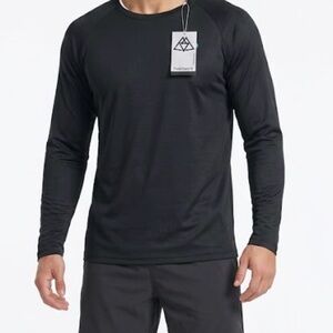 Men's Long Sleeve Performance Tee - Black
